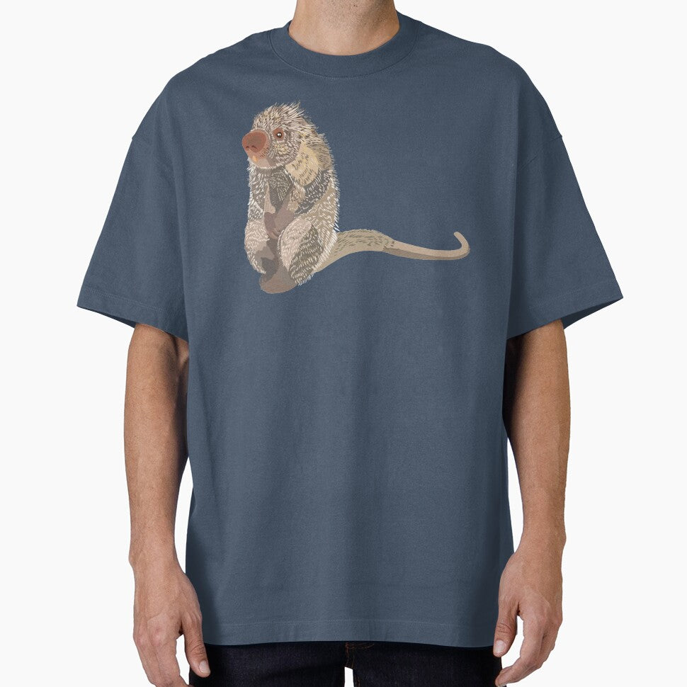 P is for Prehensile Porcupine,Prehensile Porcupine Illustration – Unique Climbing Rodent Artwork by PrettylittlepastelUk