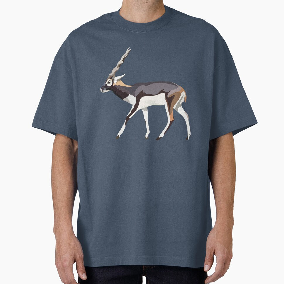 B is for Blackbuck, Blackbuck – Graceful Antelope of India Wildlife Illustration by PrettylittlepastelUk