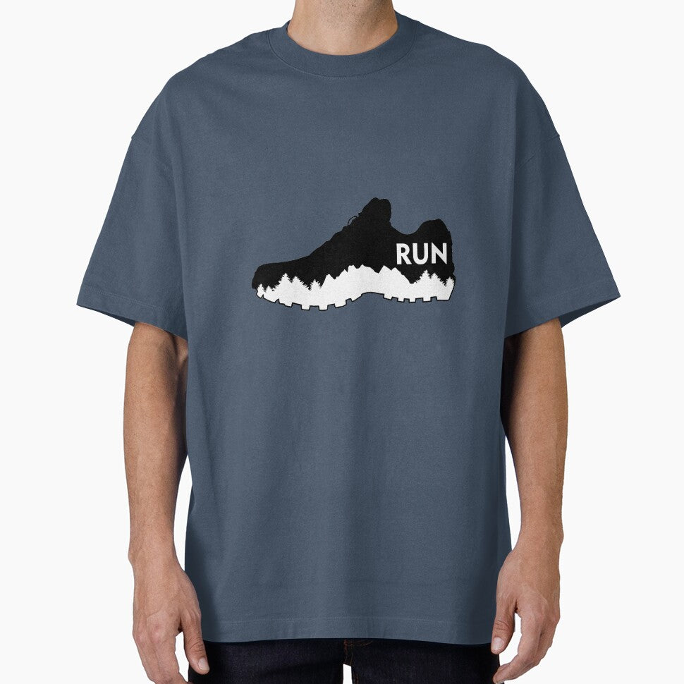 Trail running, running shoe by claudiasartwork