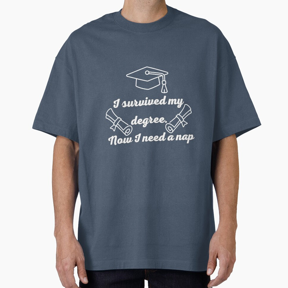 Funny Graduation 2026 - I Survived My Degree Nap Sticker by M.Store