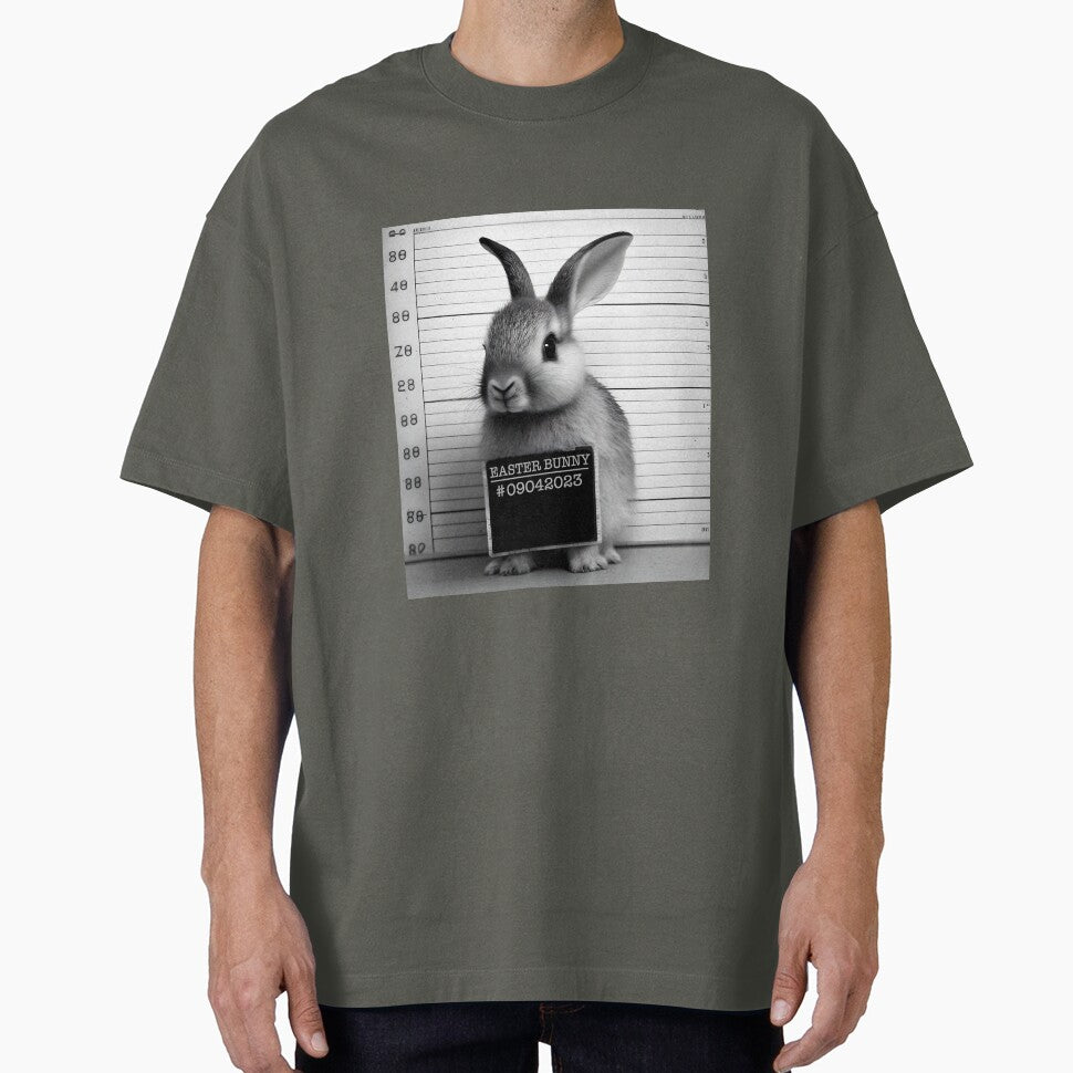 Rabbit Mugshot - Funny Easter Bunny Design by togetherShirts