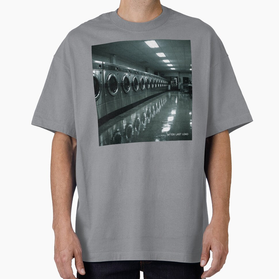 AFTER LAST LOAD — Liminal Laundromat Night Graphic Tee by POD DYNASTY | Original Print On Demand T-Shirt Graphics