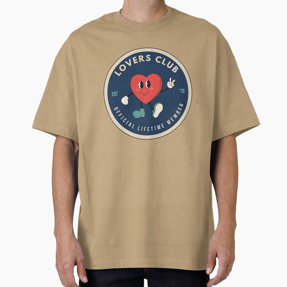 Lovers Club Retro Badge Fan Design by smeraldosecrets