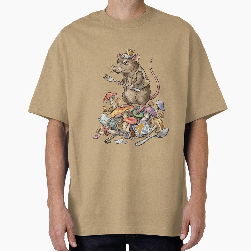 Goblincore Aesthetic: Mushroom Hoarder Rat by bapupa