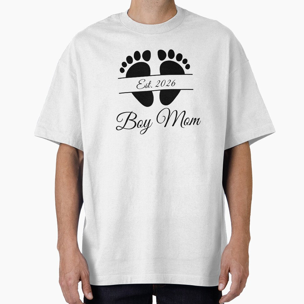 Boy Mom Est. 2026 with Footprint Design by JeweledDesigns