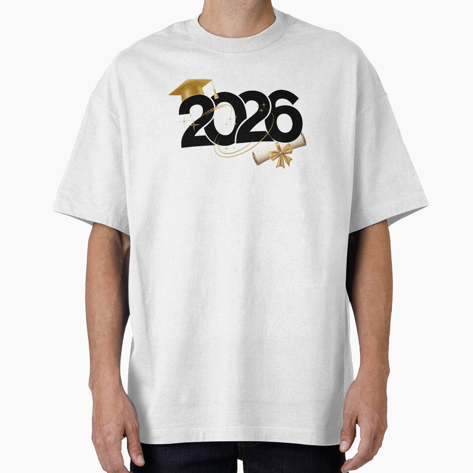 Graduate 2026 with Gold Graduation Hat & Gold Stars by JeweledDesigns