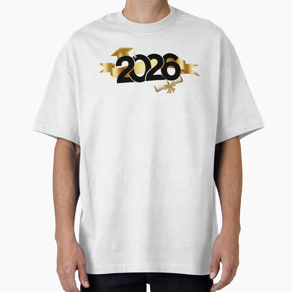 Graduate 2026 with Gold Graduation Hat & Gold Ribbon by JeweledDesigns