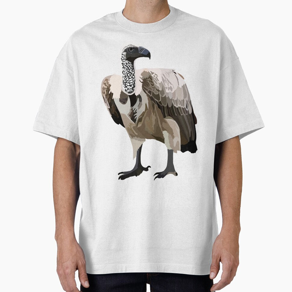 W is for White Backed Vulture,White-Backed Vulture Illustration – Iconic African Scavenger Bird Wildlife Art by PrettylittlepastelUk