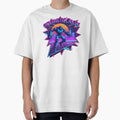 Cybernetic Chase – Retro Synthwave Robot Design by tviyluv