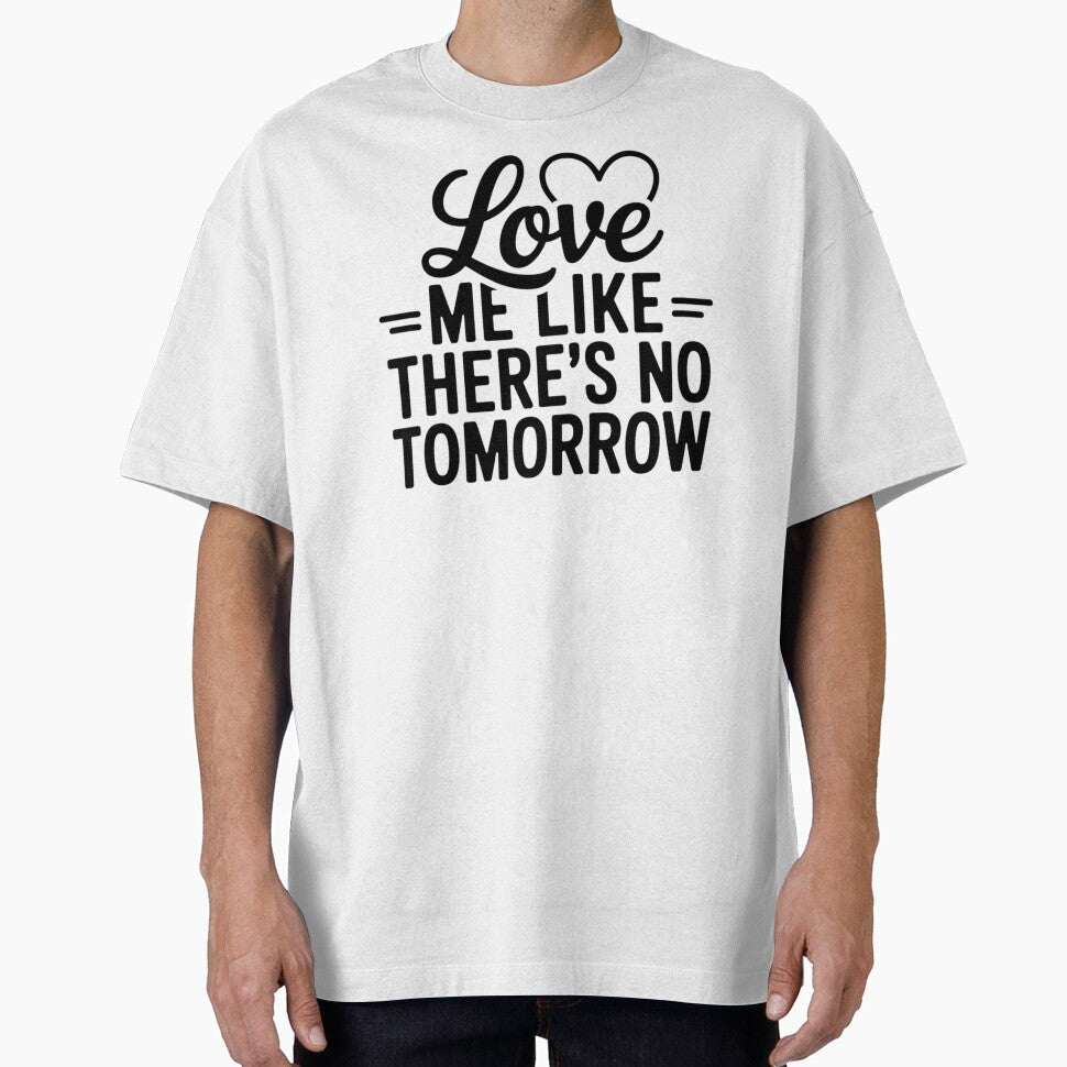 Love Me Like There Is No Tomorrow Vintage Typewriter Quote by Nordic Echo