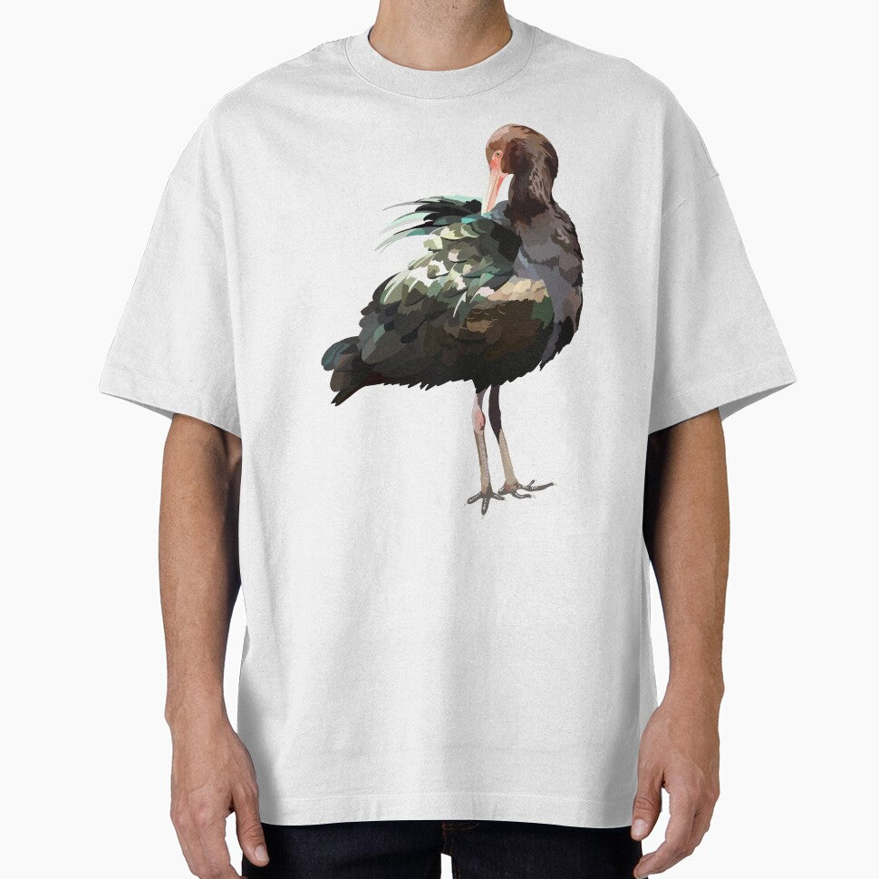 P is for Puna Ibis,Puna Ibis – Unique High-Altitude South American Wading Bird by PrettylittlepastelUk