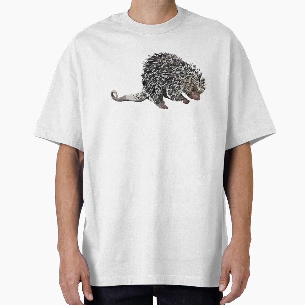P is for Prehensile Tailed Porcupine,Prehensile-Tailed Porcupine Artwork – Unique Rodent Illustration and Wildlife Design by PrettylittlepastelUk