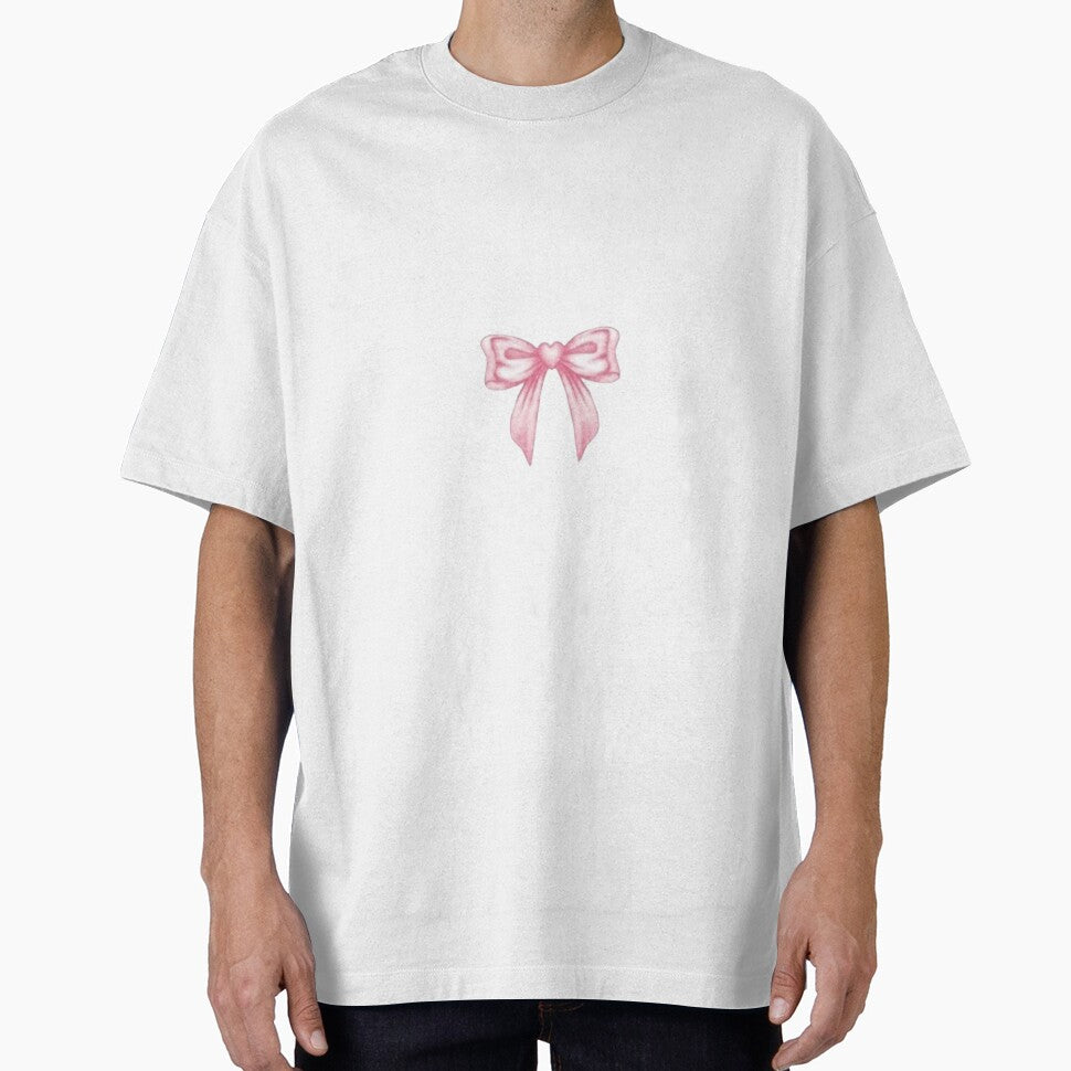 pink heart bow by 22