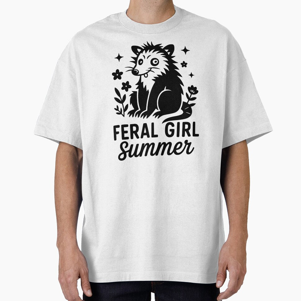 Feral Girl Summer Possum Funny Opossum Meme by Eh Plus Designs