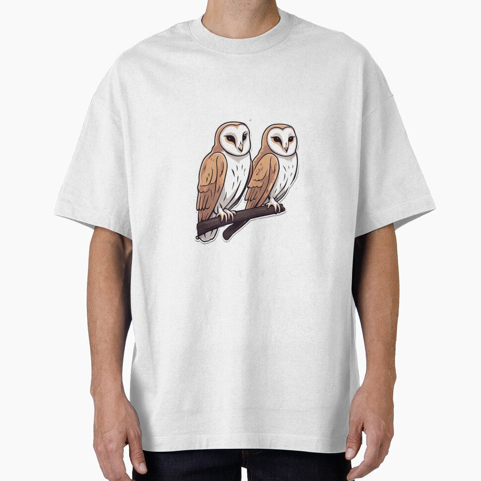 Two Barn Owls by FamiliarPufferfish