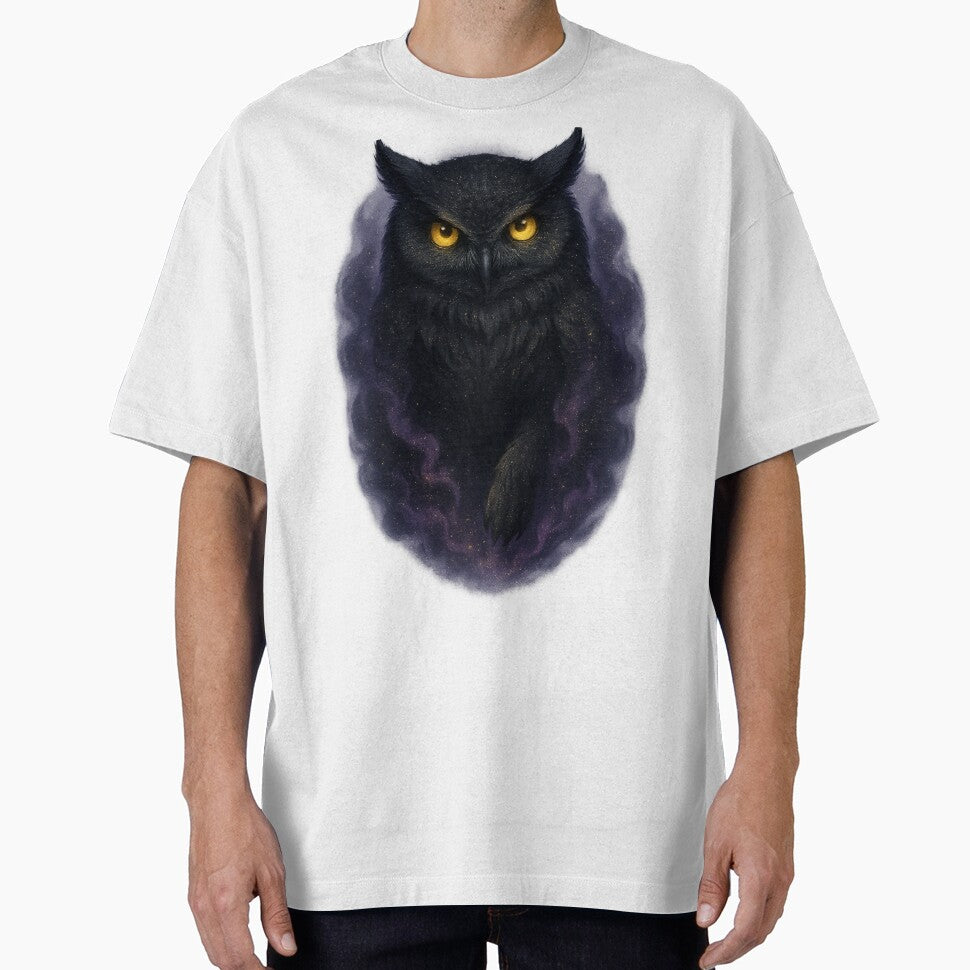 Mystic Owl of Shadows – Golden Eyes & Purple Smoke by SarahsSZN