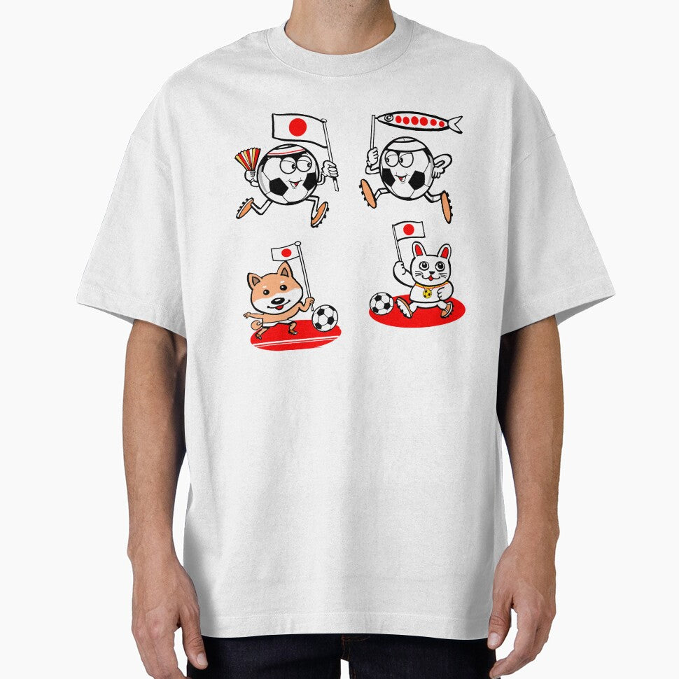Funny Japan Soccer Cartoon Character Sticker Sheet by Al Benge