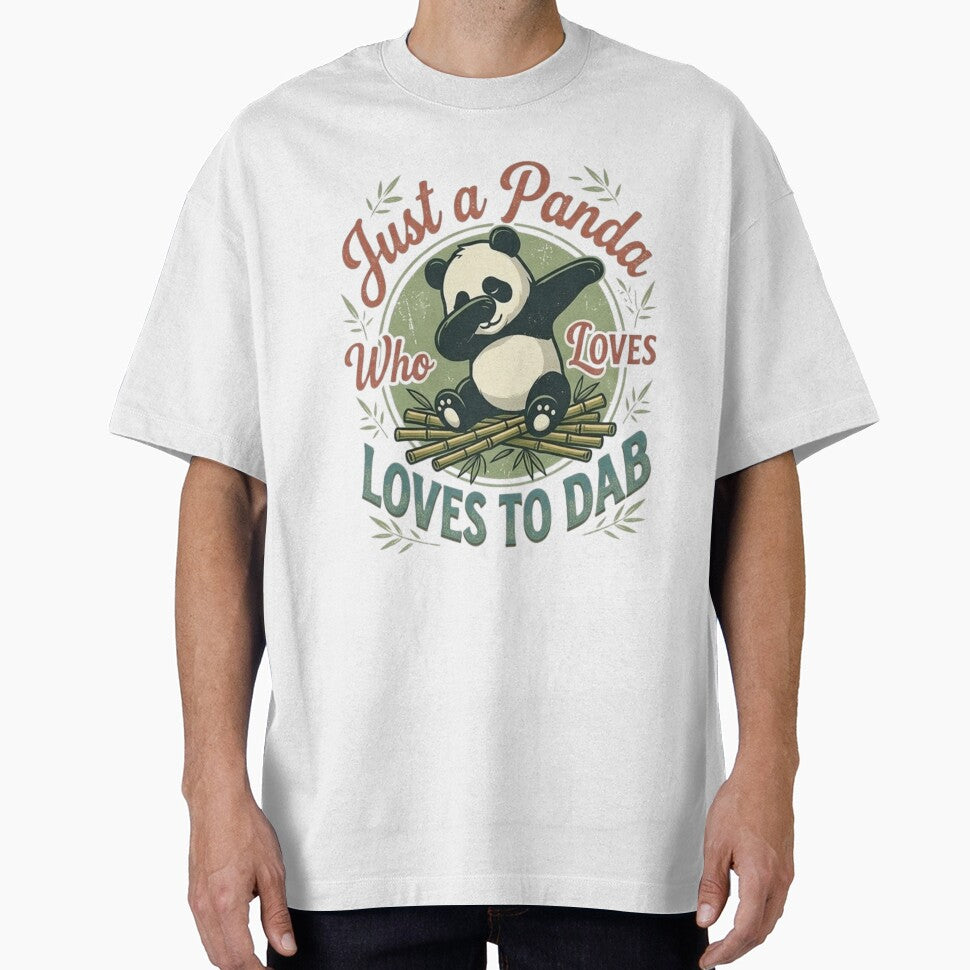 Just A Panda Who Loves To Dab Retro Vintage Bamboo Aesthetic by Wear Sculpt
