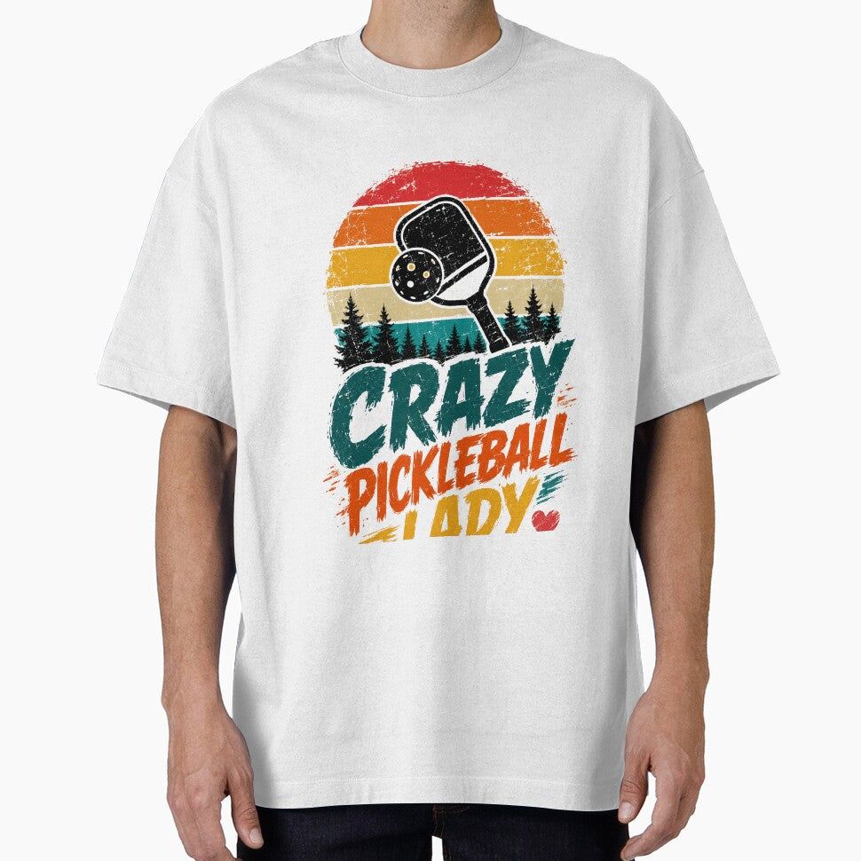 Crazy Pickleball Lady Women Player Enthusiast by JonesFlora2025