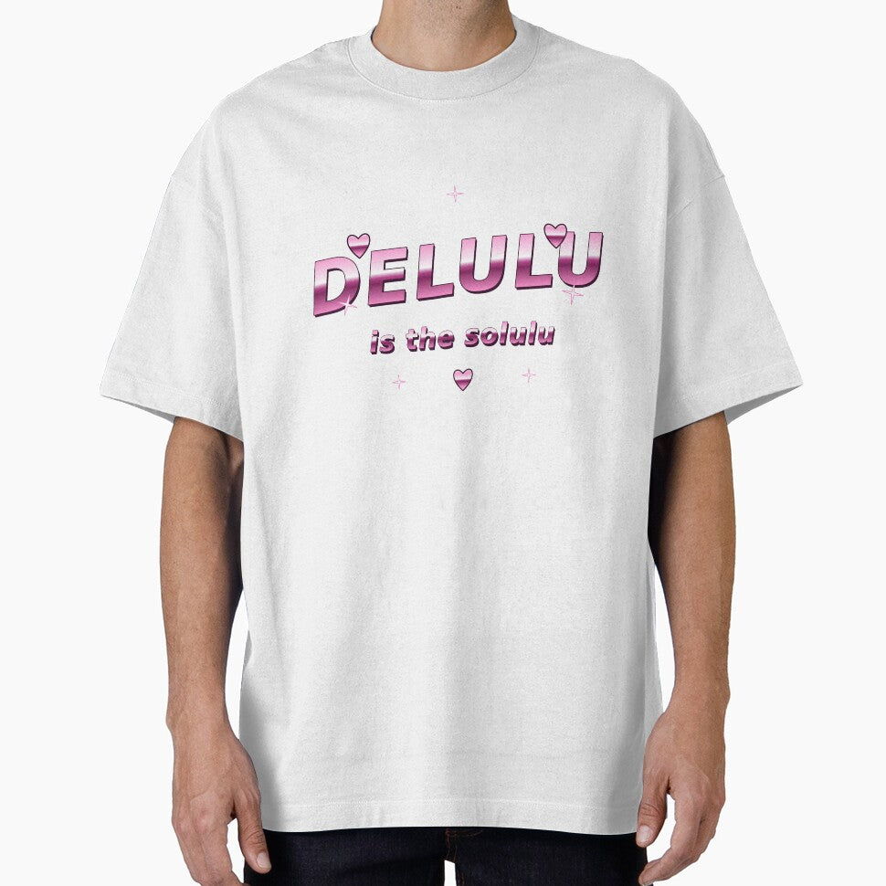 Delulu Is The Solulu Y2K Chrome Funny Quote by DraakMonster013