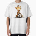 Cute Baby Giraffe Playing Soccer by ClubVacay