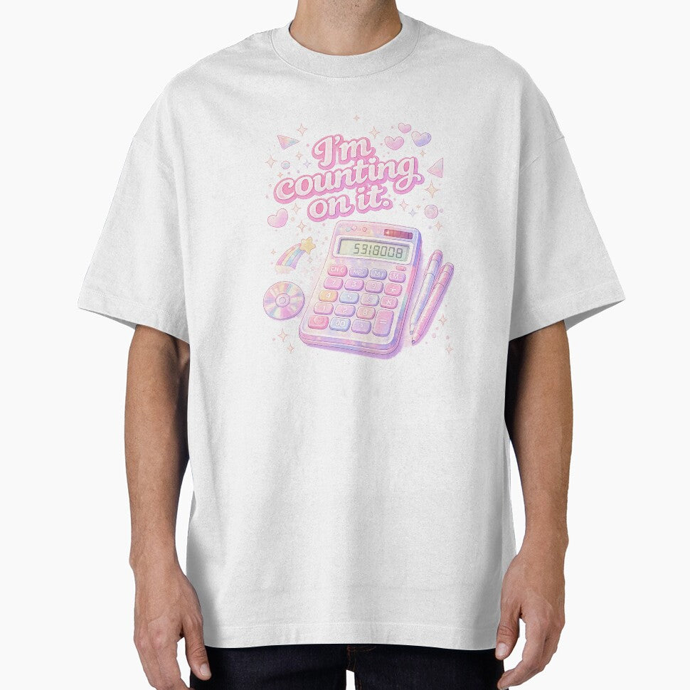 Girl Math: I'm Counting On It 53180008 Calculator Meme Sticker | Funny Pink Aesthetic Gift by DeluluDept