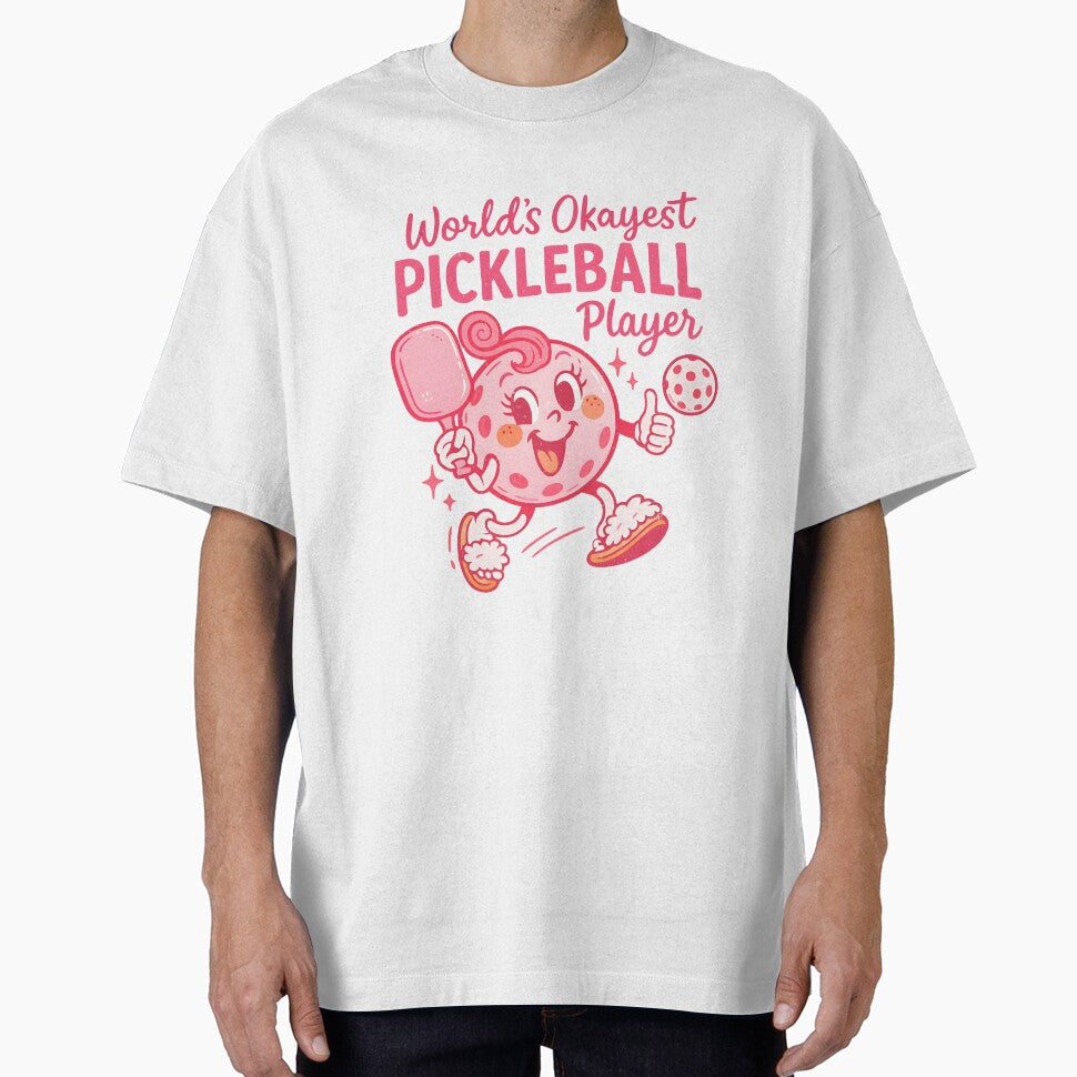 Pink Pickleball Player Girly Pickle Character by HowToCanadian