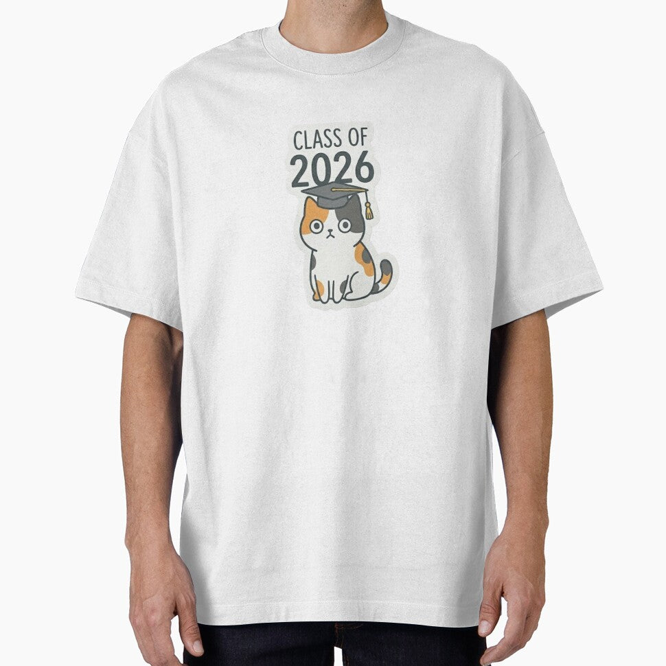 Class of 2026 Graduation Cat - Funny Calico Senior Year by LittleStickerPlanet