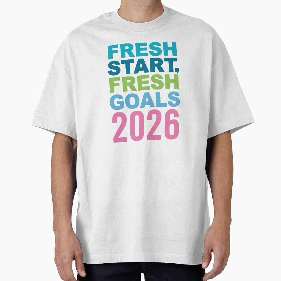 Fresh Start Fresh Goals 2026 Typography Design by DavidTeeStudio
