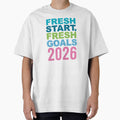 Fresh Start Fresh Goals 2026 Typography Design by DavidTeeStudio