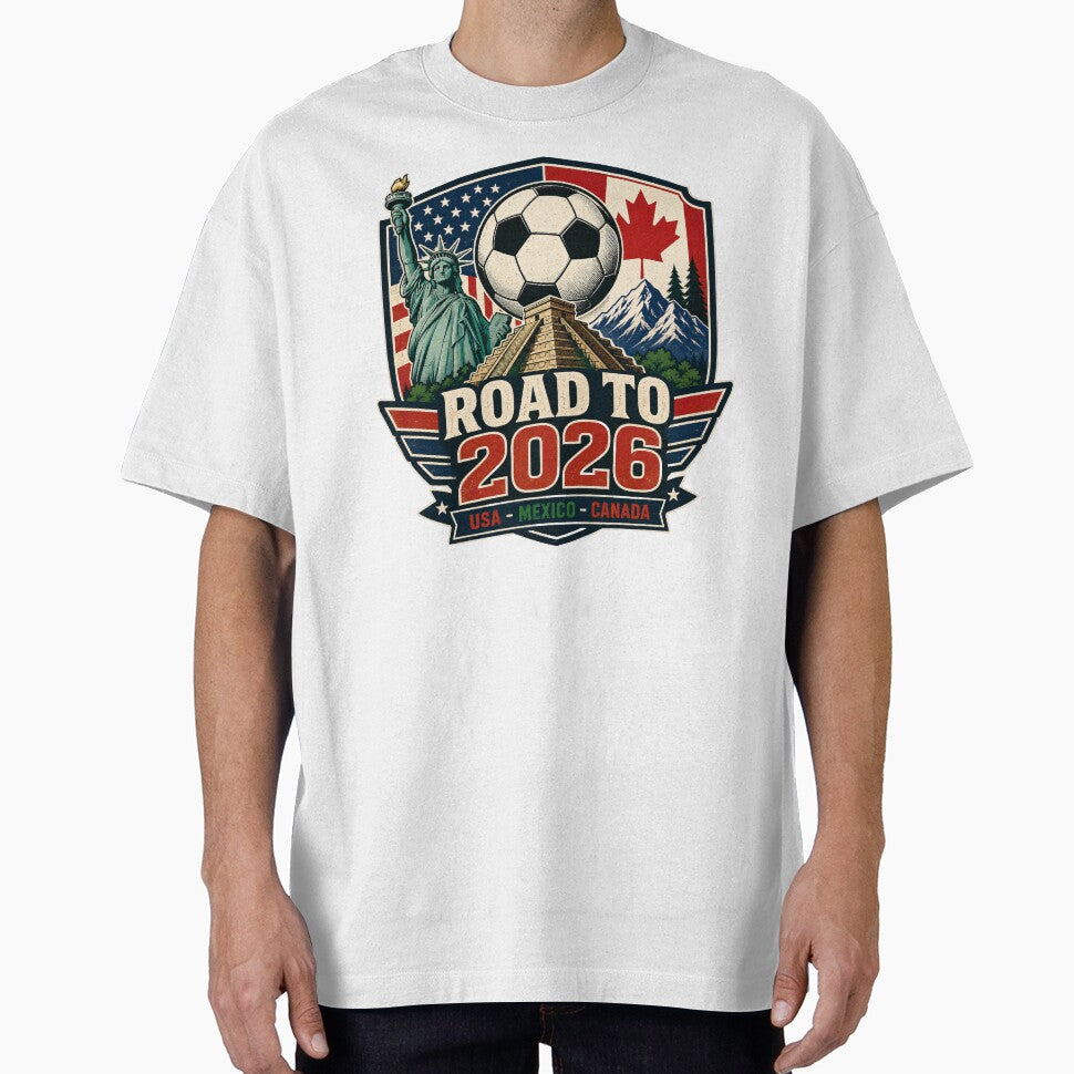 Road to 2026 USA Mexico Canada Soccer Design by emaga