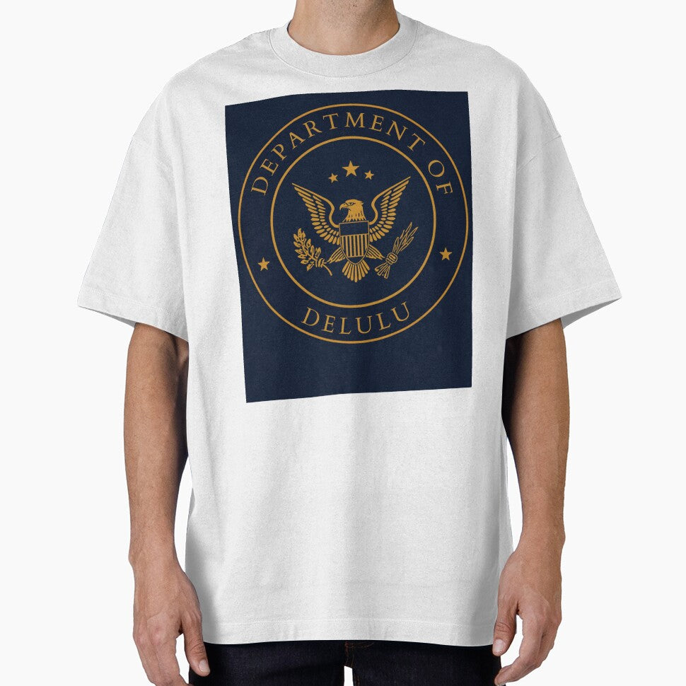 Department of Delulu Fake Government Seal T-Shirt by HappyDoodle11