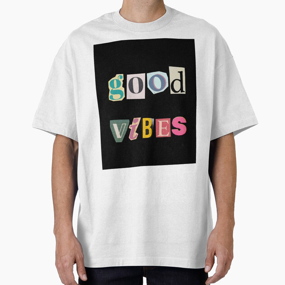 Good Vibes Text Art by MurellosArt