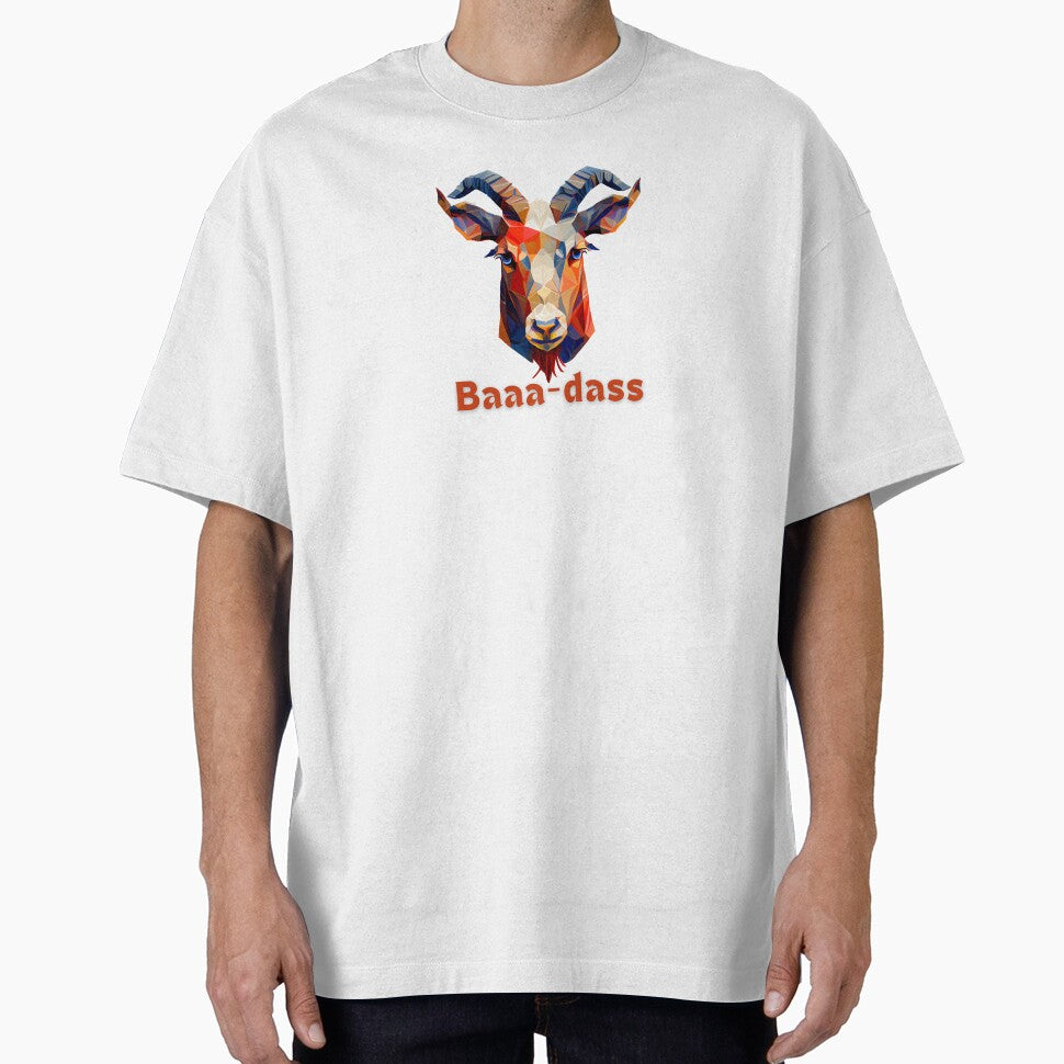 Baaaa-das Goat Face: A Playful and Eye-catching Design for Your T-Shirts and More! by FiveIntentions