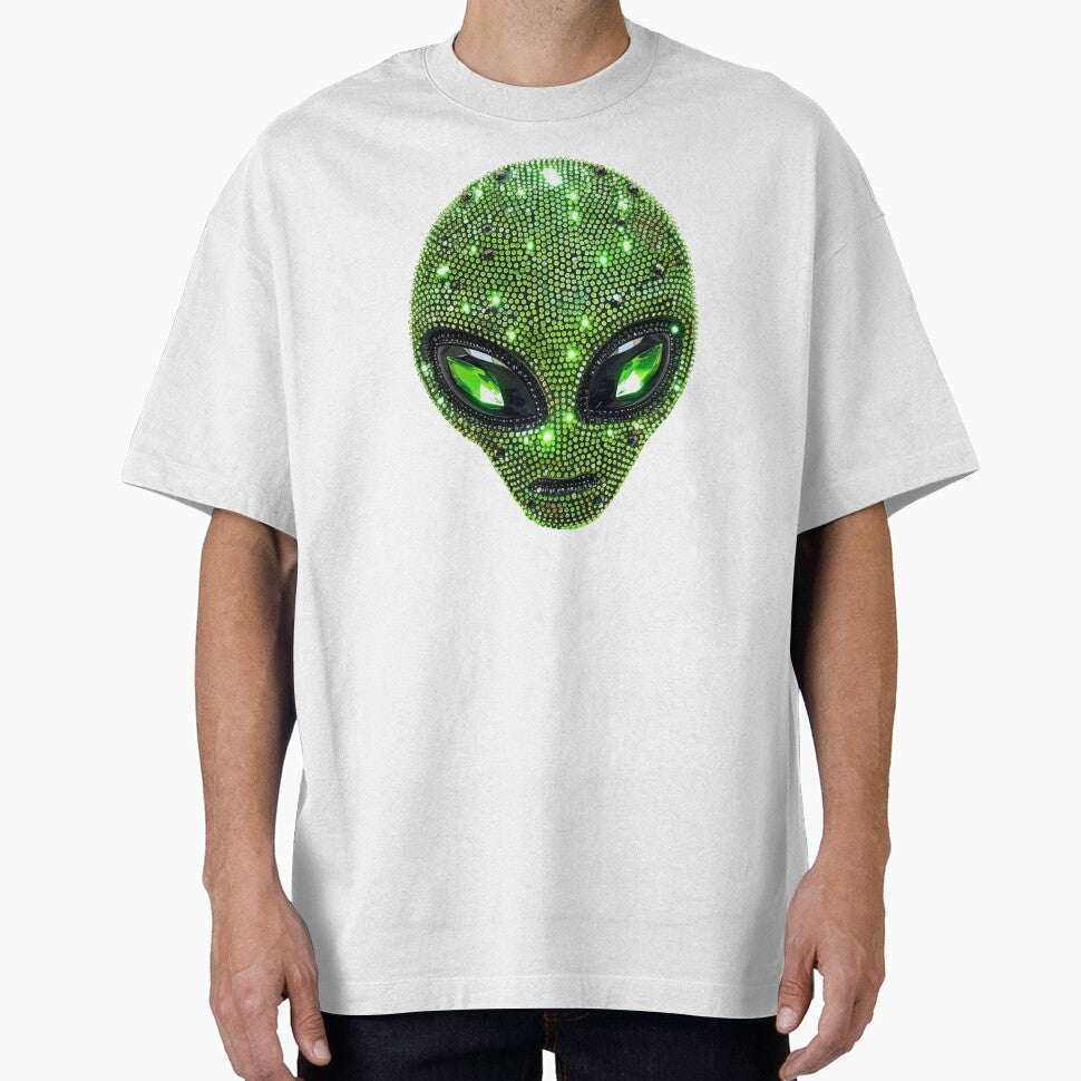 Bedazzled Alien UFO Cool Girl Aesthetic by Creative Brat Design Studio