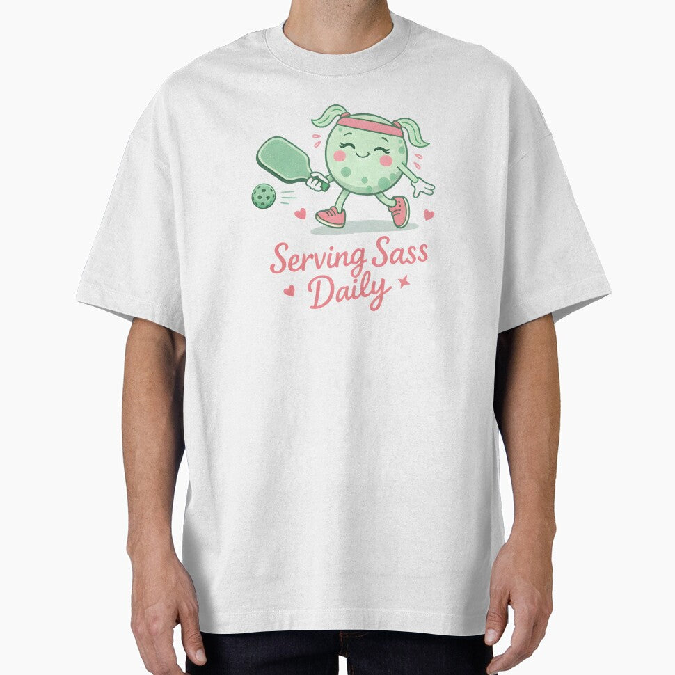 Pastel Pickleball Player Serving Sass by HowToCanadian