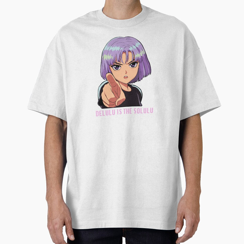 Delulu Is The Solulu Funny Cartoon Girl Sticker by MariaTsy