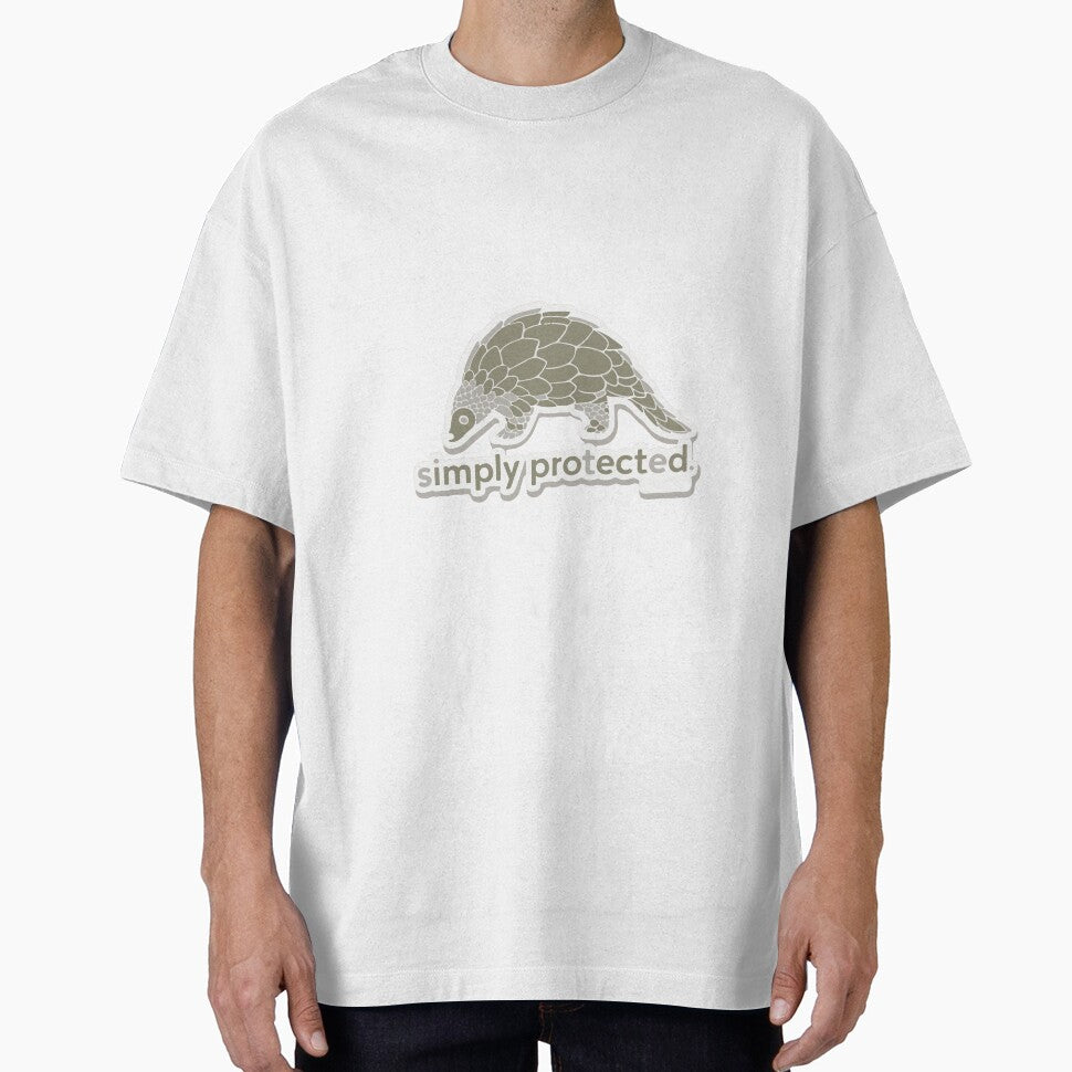 Minimalist Pangolin with 'Simply Protected' by NiftyWrx
