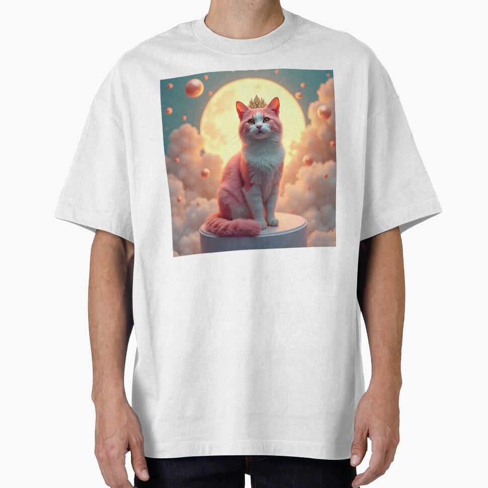 Manifest Abundance & Joy 2026 - Affirmation Cat Art Gift Manifestation Print by Vajid Designs