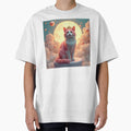 Manifest Abundance & Joy 2026 - Affirmation Cat Art Gift Manifestation Print by Vajid Designs