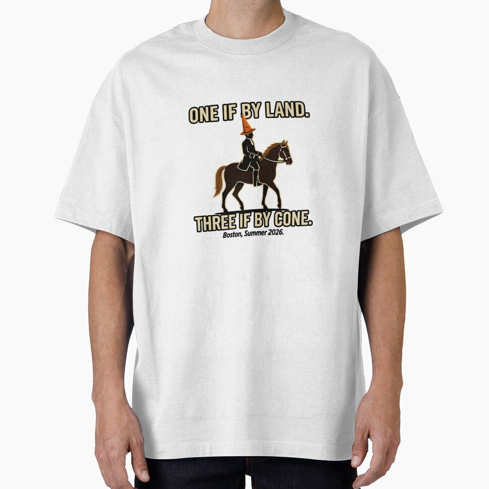 One If By Land Three If By Cone Boston Summer 2026 World Cup Funny Gift by Lulustarfox