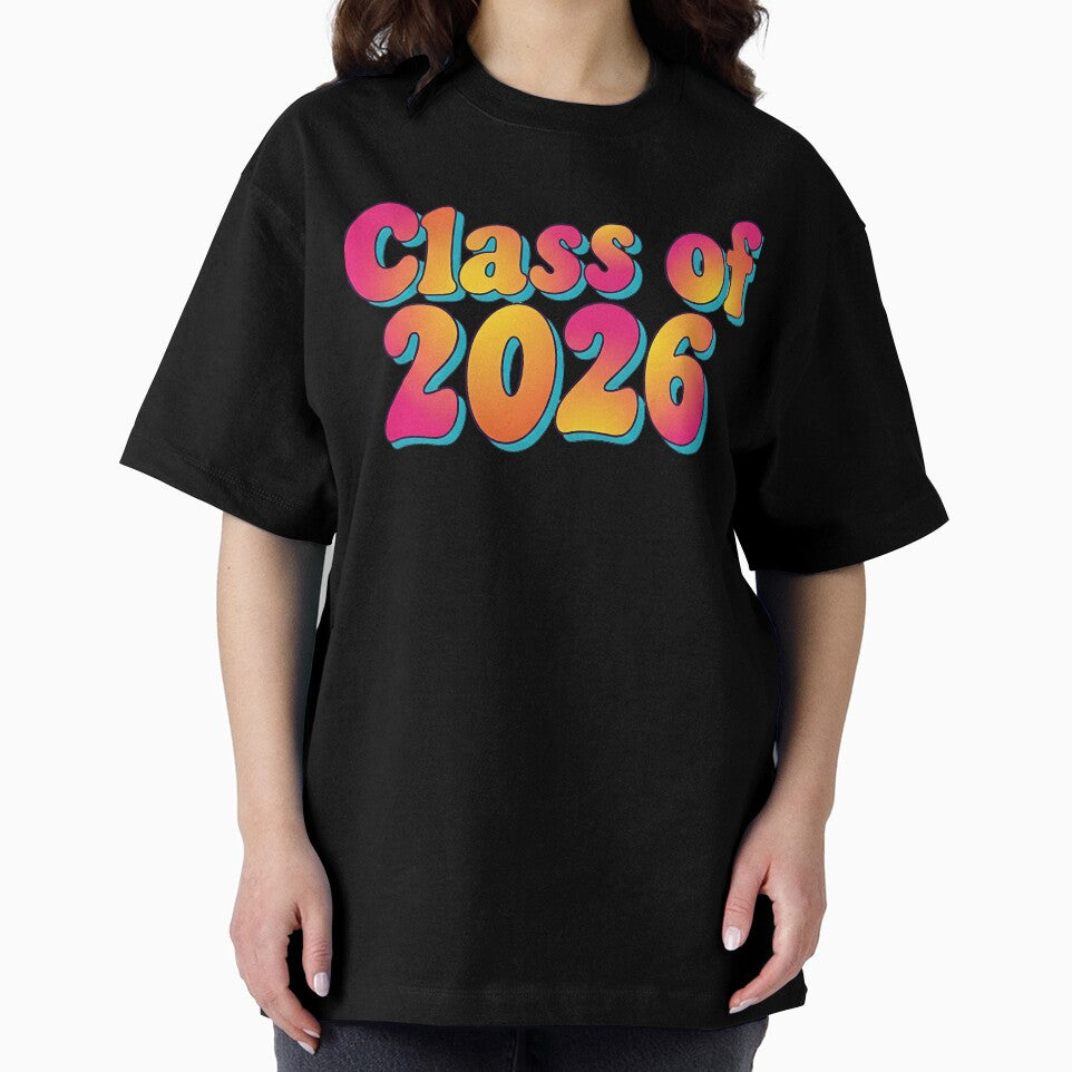 Vibrant Retro Class of 2026 Graduation Design by Silent Watch Threads.