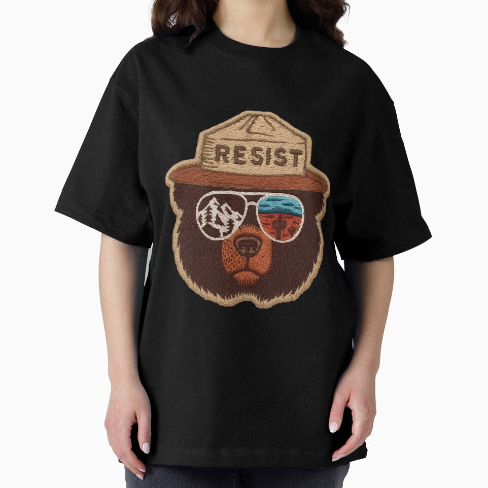 Embroidered Protect our public lands - resist smokey the bear national parks nature resistance forest by SimsimahLaughs