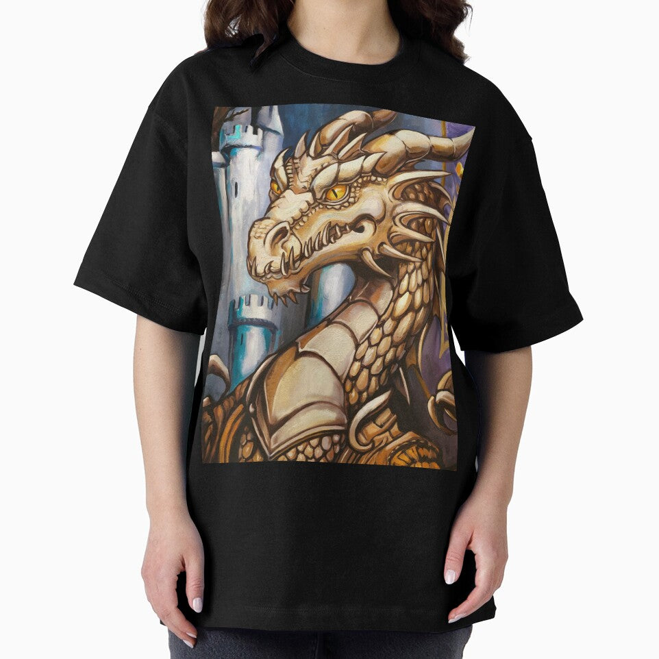 Fantasy Medieval Dragon and Castle by AndyKArt