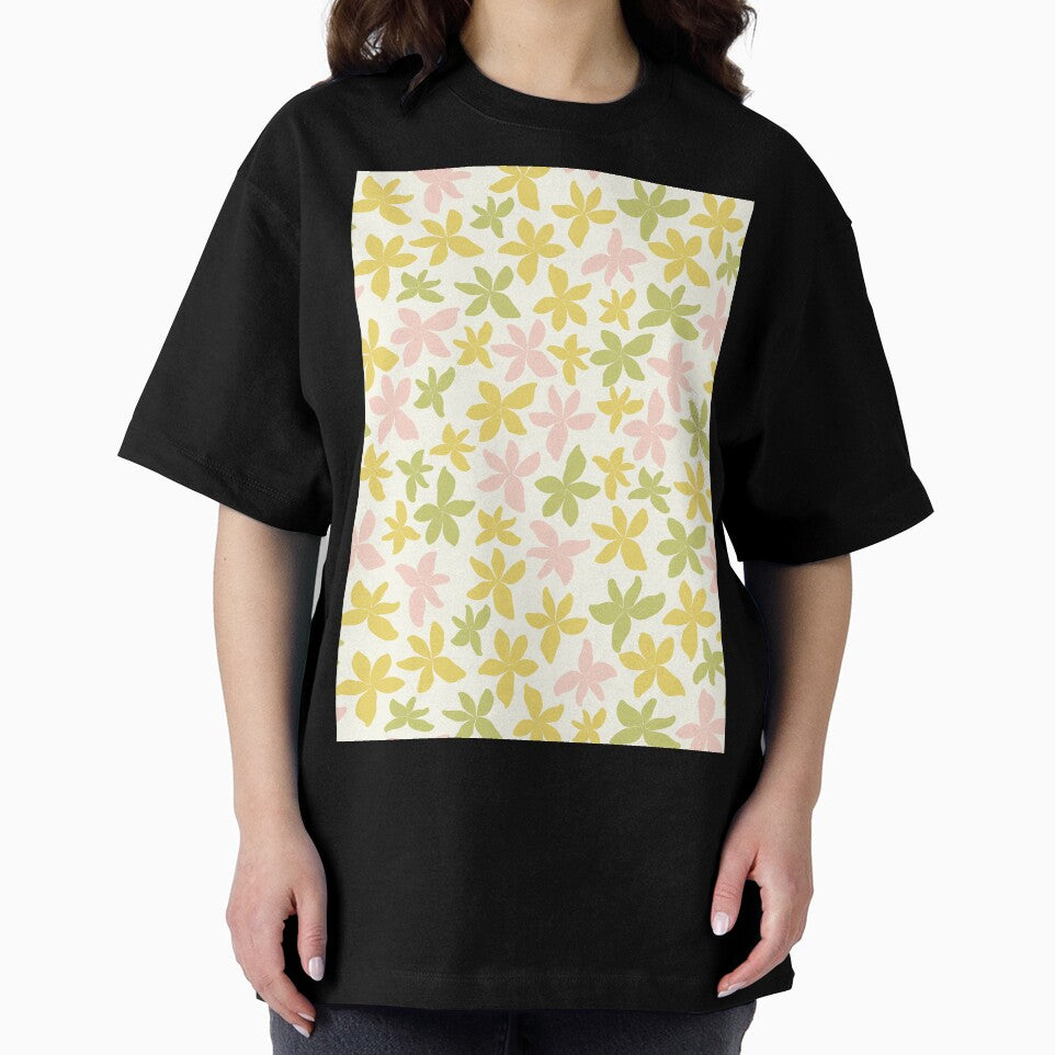 pastel aesthetic cute florals henri matisse pattern in mustard khaki and yellow by blomastudios