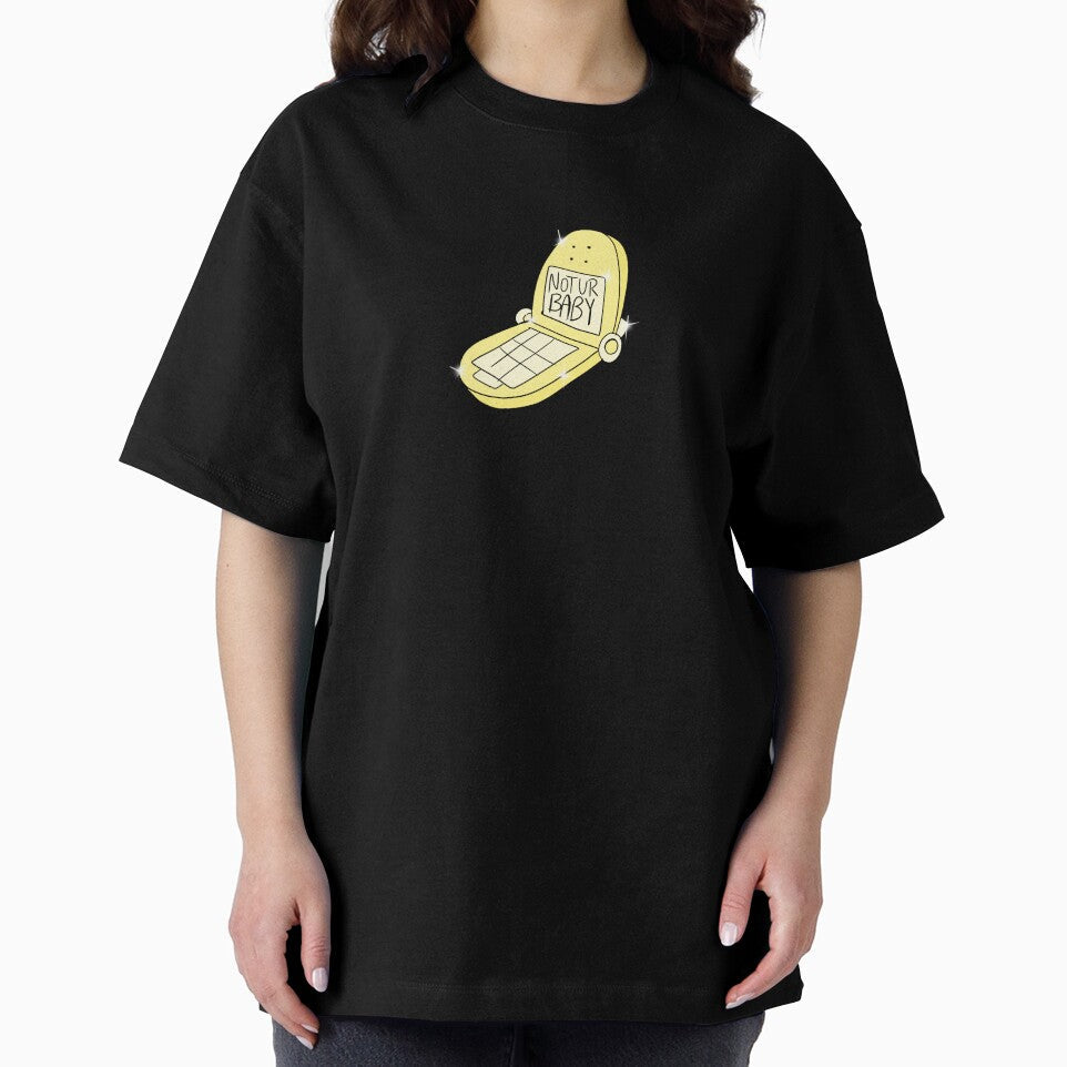 Not Ur Baby Flip Phone (yellow) by gross-girl99