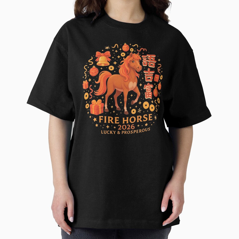 Fire Horse 2026 – Lucky & Prosperous Chinese New Year Art by C3J7