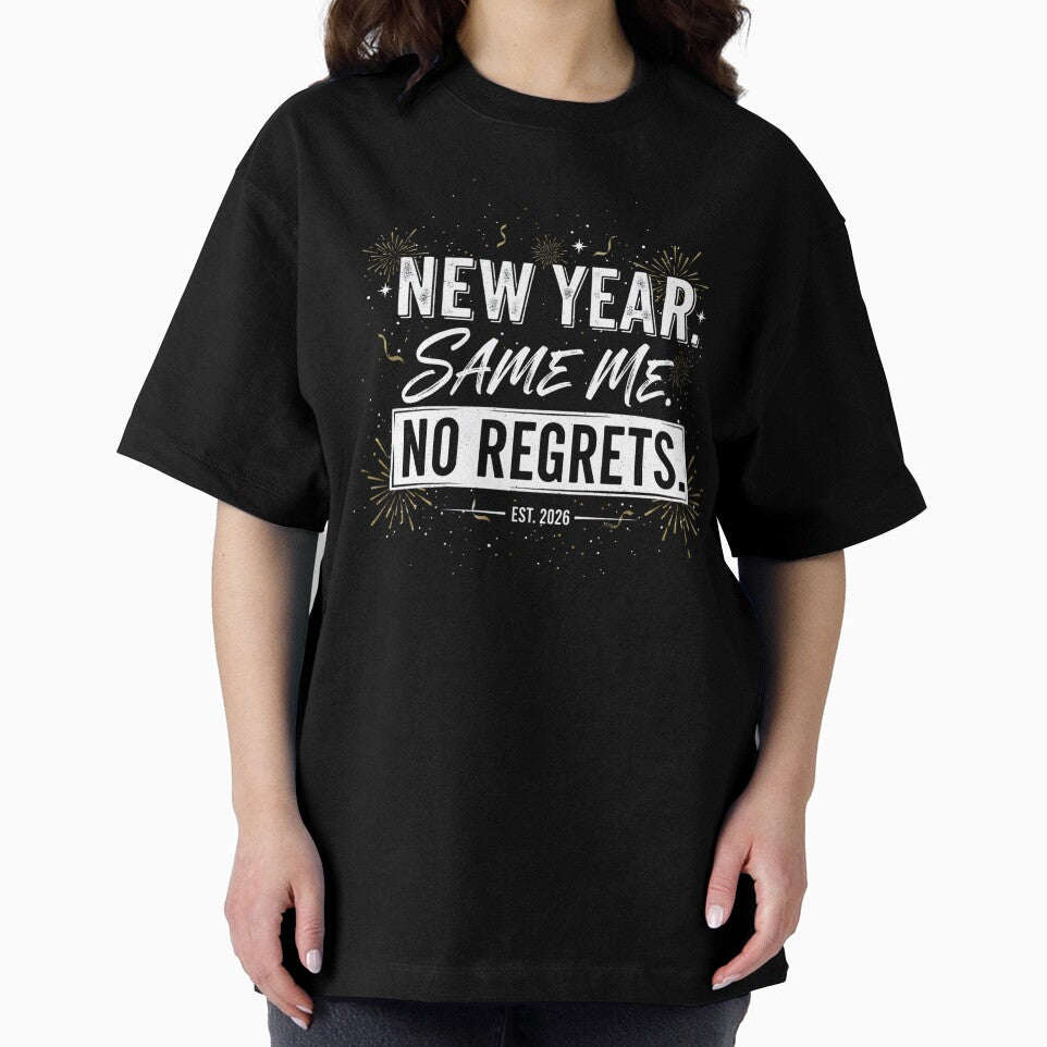 New Year Same Me No Regrets Est 2026 Funny Fireworks by SerenadeArtHub