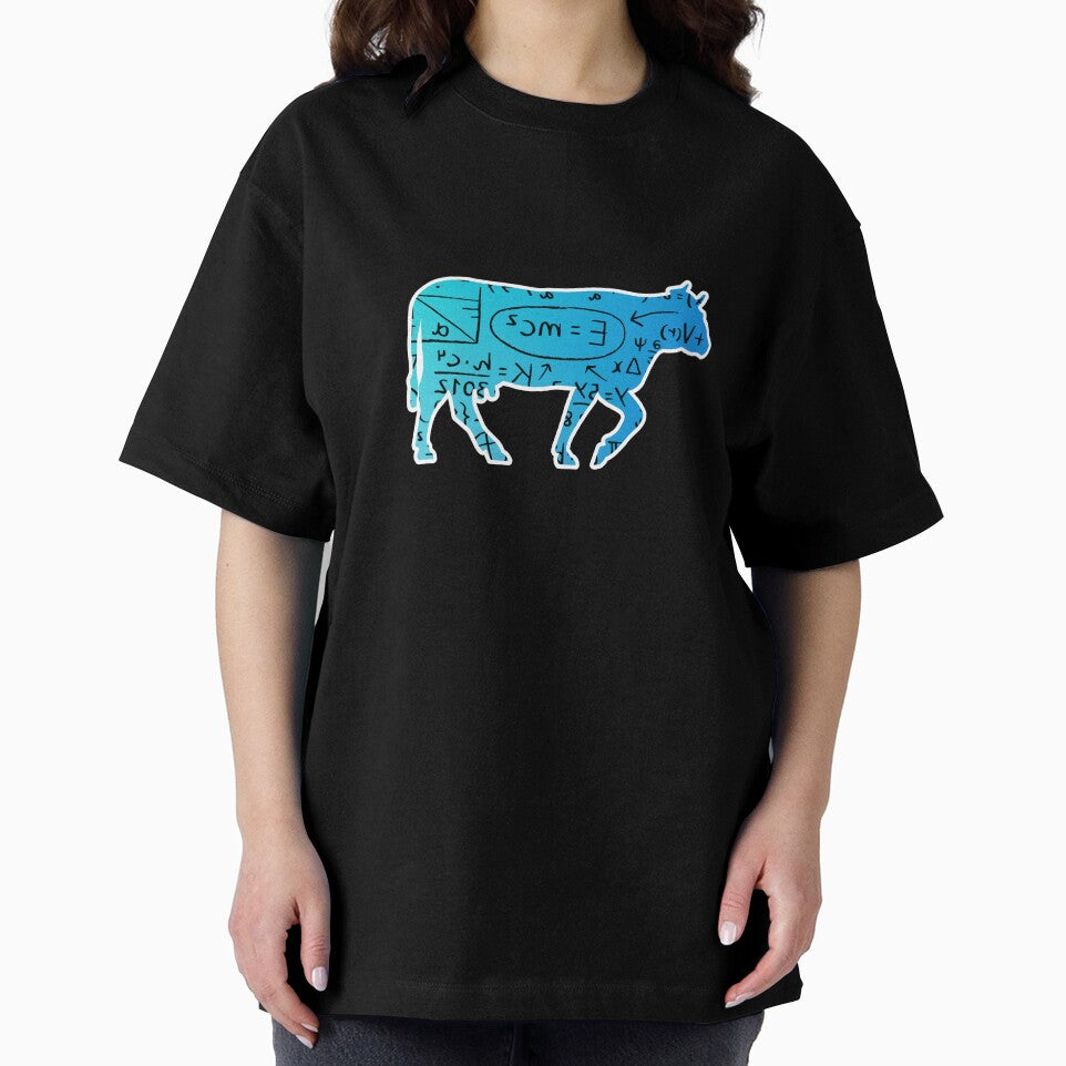 Blue cow version of Can you even calculate? Funny colorful cow puns Calculator by FarmsteadAcers
