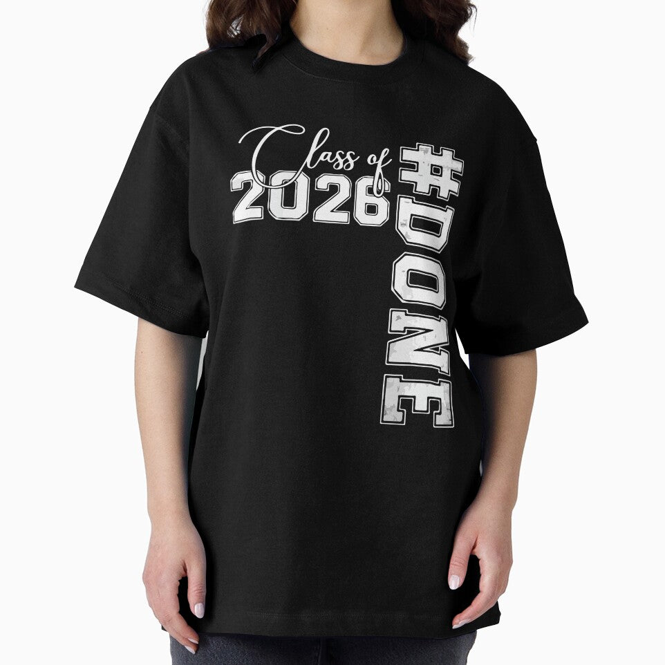 Done Class of 2026 Senior Graduation Funny High School College Grad Design by kiralynstration